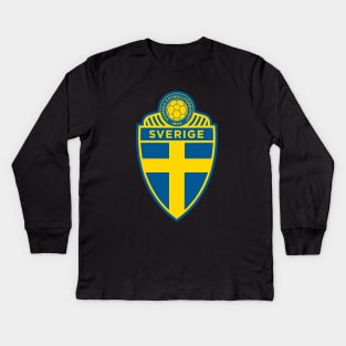 Sweden National Football Team Kids Long Sleeve T-Shirt